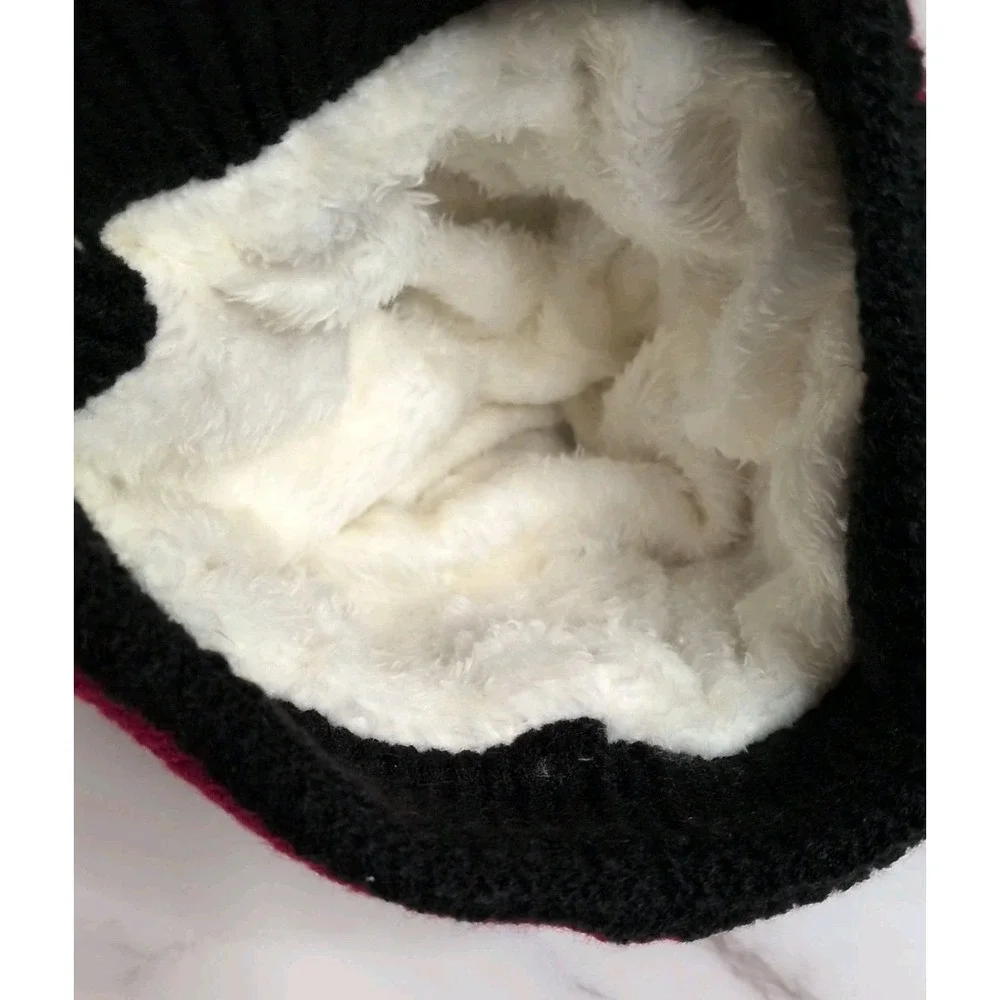 Kids Unisex Winter Knitted Beanie Cap, Warm Face Cover,‎ & Neck Scarf One Size
